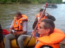 Taktični spust veteranov in častnikov po reki Muri